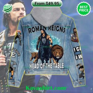 Roman Reigns WWE Head Of The Table Denim Jacket