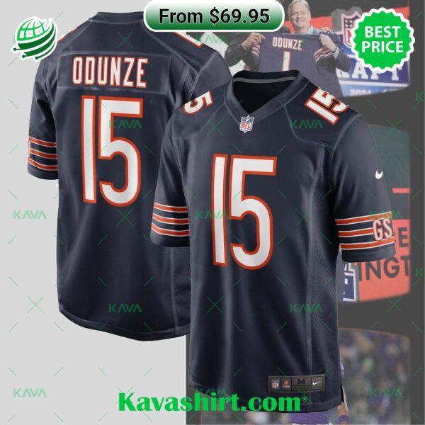 Rome Odunze Chicago Bears Nike 2024 NFL Draft First Round Pick Player Game Jersey