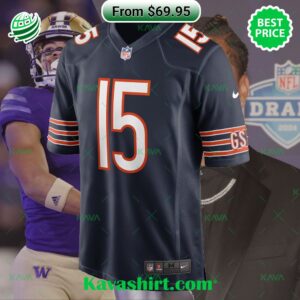 Rome Odunze Chicago Bears Nike 2024 NFL Draft First Round Pick Player Game Jersey