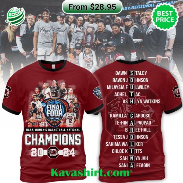 South Carolina Gamecocks women’s basketball Final Four Champions 2024 Shirt, Hoodie