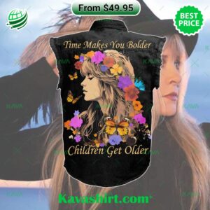 Stevie Nicks Time Makes You Bolder Children Get Older 2D Sleeveless Denim Jacket