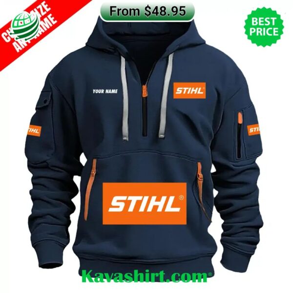 STIHL Custom Half Zip Heavy Hoodie