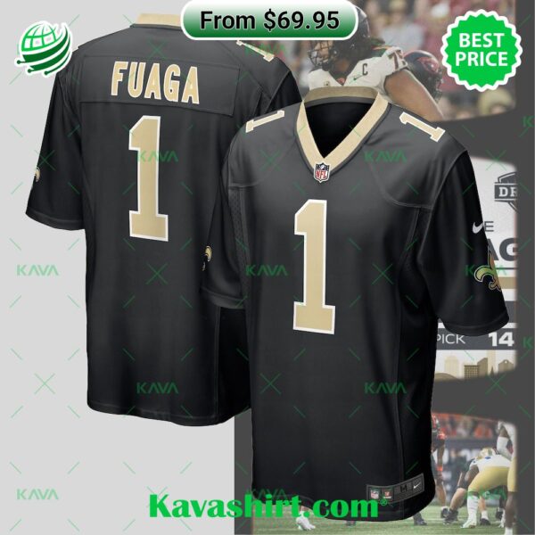 Taliese Fuaga New Orleans Saints Nike 2024 NFL Draft First Round Pick Player Game Jersey