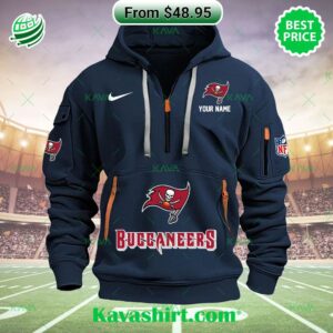 Tampa Bay Buccaneers Nike Custom Half Zip Heavy Hoodie