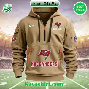 Tampa Bay Buccaneers Nike Custom Half Zip Heavy Hoodie