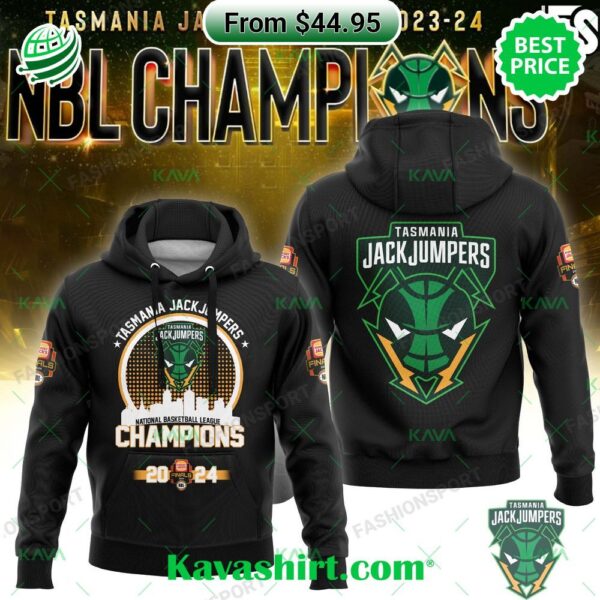 Tasmania JackJumpers Champions 2024 NBL Hoodie