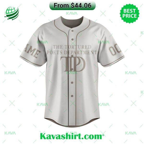 The Tortured Poets Department Custom Baseball Jersey