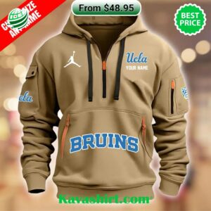 UCLA Bruins Custom Half Zip Heavy Hoodie