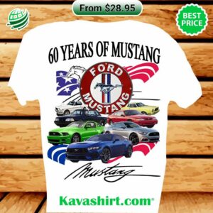 60 Years Of Mustang Ford Mustang T-shirt