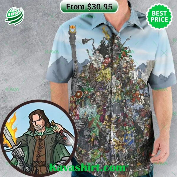 Mountain of Mayhem The Lord of The Rings Hawaiian Shirt