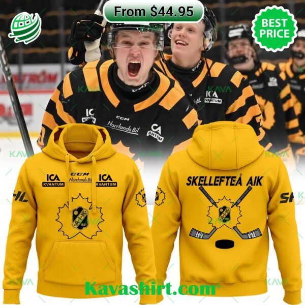 Skellefteå AIK Hockey Yellow Hoodie